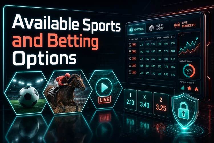 Available Sports and Betting Options